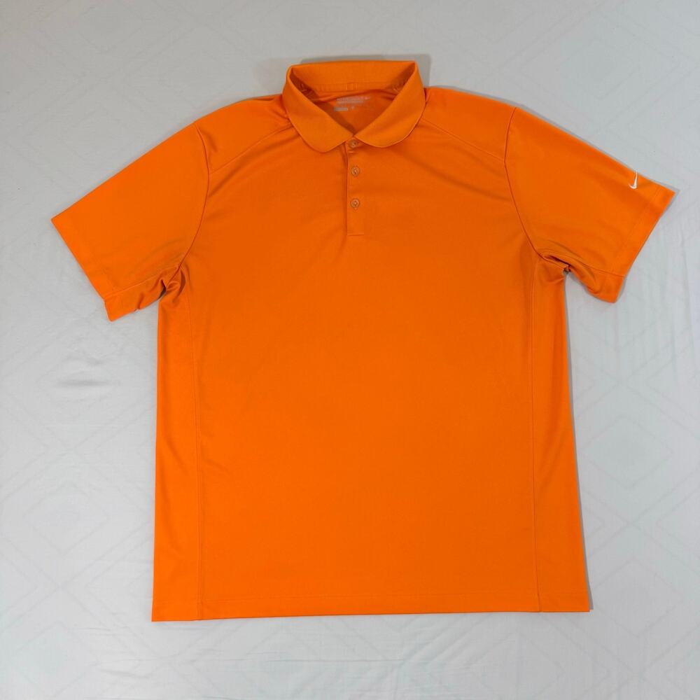 Nike Golf Tour Performance Dri-FIT Polo Shirt Mens XL Orange Short Sleeve 509167